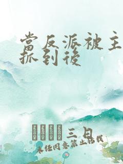 当反派被主角们抓到后