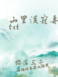 山里汉宠妻无度txt