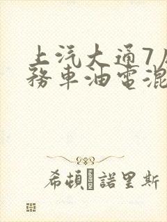 上汽大通7座商务车油电混合动力