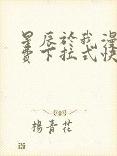 星辰于我漫画免费下拉式快看漫画