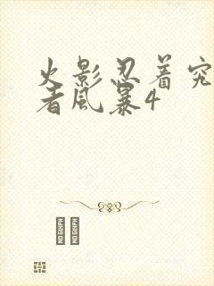 火影忍着究极忍者风暴4