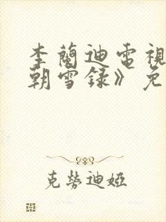 李兰迪电视剧《朝雪录》免费观看