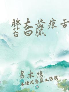 胖大齿痕舌 舌苔白腻