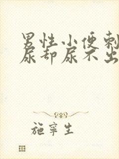 男性小便刺痛想尿却尿不出来