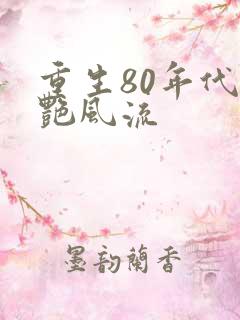 重生80年代猎艳风流