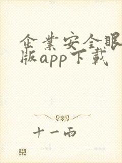 企业安全眼安卓版app下载