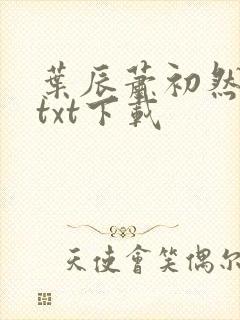 叶辰萧初然最新txt下载
