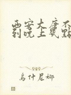 西安大唐不夜城到晚上几点