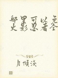 哪里可以免费看火影忍者全集