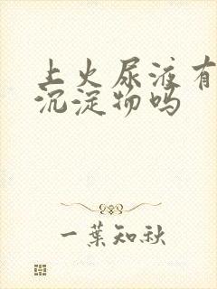 上火尿液有白色沉淀物吗