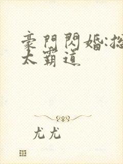 豪门闪婚:总裁太霸道