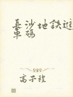 长沙地铁进站乘车码