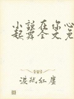 小说在你心尖上起舞全文免费阅读