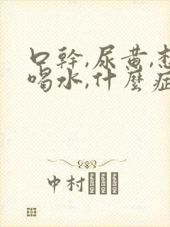 口干,尿黄,想喝水,什么症状