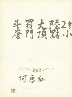 斗罗大陆2绝世唐门顶点小说网