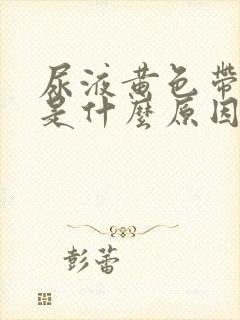 尿液黄色带泡沫是什么原因