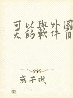 可以与外国人聊天的软件自带翻译