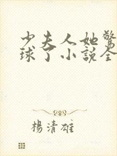 少夫人她惊艳全球了小说全文