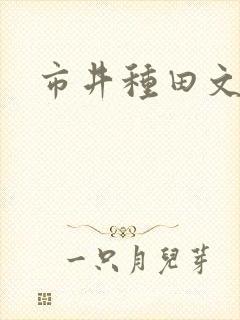 市井种田文古言