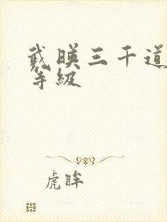 武映三千道实力等级