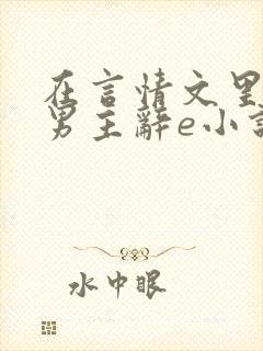 在言情文里撩直男主辞e小说