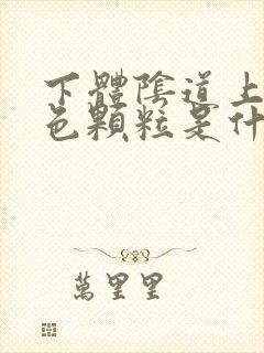 下体阴道上有白色颗粒是什么