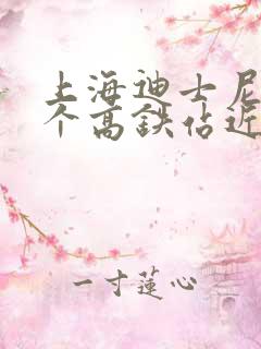 上海迪士尼与哪个高铁站近