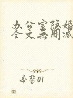 办公室隐婚轻黯全文无删减