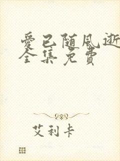 爱已随风逝短剧全集免费