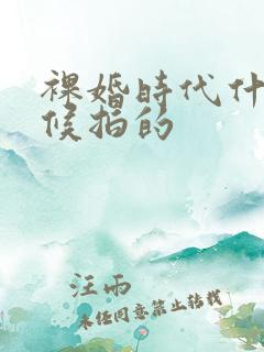 裸婚时代什么时候拍的