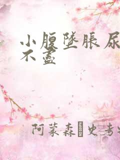 小腹坠胀尿频尿不尽