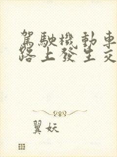 驾驶机动车在道路上发生交通事故