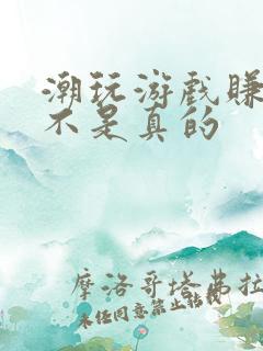 潮玩游戏赚钱是不是真的