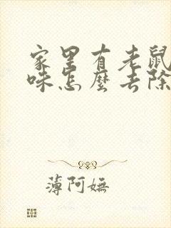 家里有老鼠尿骚味怎么去除