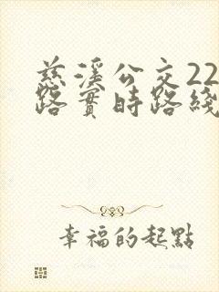慈溪公交228路实时路线查询表
