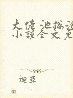 大佬 池总渣 小说全文免费阅读