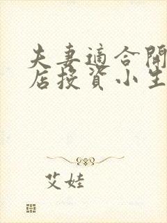 夫妻适合开什么店投资小生意好