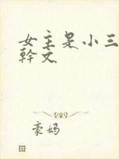 女主是小三的高干文