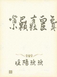 嘴巴有白色的一小颗粒巨臭