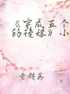 《穿成五个反派的后娘》小说
