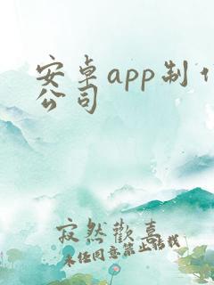 安卓app制作公司