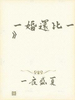 一婚还比一婚高》