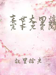 末世大回炉小说完本免费阅读