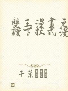 双王漫画免费阅读下拉式漫画免费