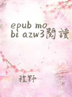 epub mobi azw3阅读器