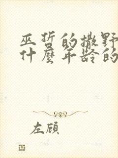 巫哲的撒野适合什么年龄的人看