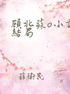 顾北苏o小说大结局