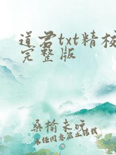 道君txt精校完整版