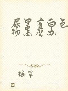 尿里有白色沉淀物怎么办