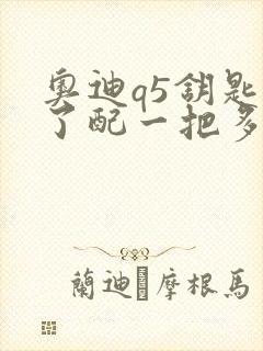 奥迪q5钥匙丢了配一把多少钱